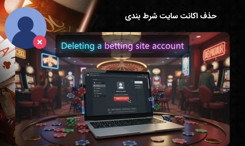 پاک ردن حساب کاربری در سایت شرط بندی